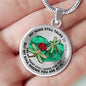 SP0109044 Mind Still Talks To You Dragonflies Broken Heart And Rose Luxury Necklace with Back Engraving