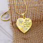 White Butterfly God Has You Memorial Heart Pendant Necklace HNLVBC0001