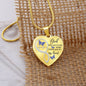Blue Butterfly God Has You Memorial Heart Pendant Necklace HNLVBC0001