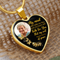 Golden Butterfly My Mind HNLVBC0025 Personalized Memorial Heart Pendant Necklace