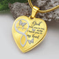 White Butterfly God Has You Memorial Heart Pendant Necklace HNLVBC0001