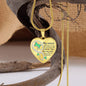 Aquamarine Butterfly My Mind Memorial Heart Pendant Necklace HNLVBC0005