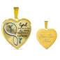KT0085 Turquoise Hummingbird God Has You In His Arms I Have You In My Heart Love Infinity Heartbeat Heart Pendant Luxury Necklace with Back Engraving