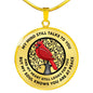 My Mind Still Talks To You Cardinal Tree Of Life TM0004 Luxury Necklace with Back Engraving