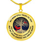 My Mind Still Talks To You Cardinal Luxury Necklace with Back Engraving TM0001