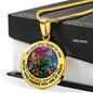 AG2408067 My Mind Still Talks To You Hummingbirds Flower Luxury Necklace with Back Engraving