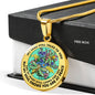 AG2908072 My Mind Still Talks To You Dragonflies Flower Luxury Necklace with Back Engraving