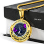 JL2207036 My Mind Purple Butterflies Silver Tree Of Life Luxury Necklace with Back Engraving