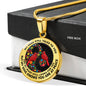 AG2408051 My Mind Still Talks To You Red Cardinals Yin Yang Flower Luxury Necklace with Back Engraving
