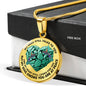 SP0109051 Mind Still Talks To You Hummingbirds Broken Heart Of Rocks Luxury Necklace with Back Engraving