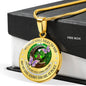 My Mind Still Talks To You Purple Butterflies Celtic Tree Of Life And Moon SP1909035 Luxury Necklace with Back Engraving