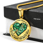 SP0109046 My Mind Still Talks To You Dragonflies Broken Heart Luxury Necklace with Back Engraving