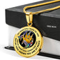 JL1807001 My Mind Still Talks To You Hummingbirds Golden Paws And American Claw Luxury Necklace with Back Engraving