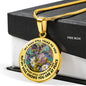 AG2908094 My Mind Still Talks To You Hummingbirds Flower Luxury Necklace with Back Engraving