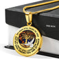 TM0107 My Mind Still Talks To You Dove with Orange Butterflies Tree Of Life Luxury Necklace with Back Engraving