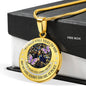 My Mind Still Talks To You Purple Butterflies Titan Tree Of Life SP1909008 Luxury Necklace with Back Engraving