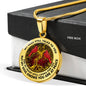 AG2208051 My Mind Still Talks To You Red Cardinals Gold Tree Of Life Luxury Necklace with Back Engraving