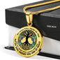 AG0608137 My Mind Still Talks To You Hummingbirds Black Celtic Knot Tree Of Life Luxury Necklace with Back Engraving