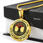 AG0608092 My Mind Still Talks To You Red Cardinals Black Celtic Knot Tree Of Life Luxury Necklace with Back Engraving