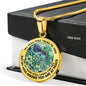 AG2208080 My Mind Still Talks To You Hummingbirds Flower Luxury Necklace with Back Engraving