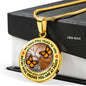 AG1308027 My Mind Still Talks To You Orange Monarch Butterflies Tree Of Life Luxury Necklace with Back Engraving