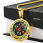 AG2608070 My Mind Still Talks To You Hummingbirds Flower Luxury Necklace with Back Engraving