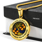 TQ0302 I Will Hold You In My Heart Orange Monarch Butterfly Tree Of Life Luxury Necklace with Back Engraving