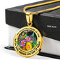 AG2908091 My Mind Still Talks To You Hummingbirds Flower Luxury Necklace with Back Engraving