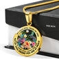 AG2908096 My Mind Still Talks To You Hummingbirds Flower Luxury Necklace with Back Engraving