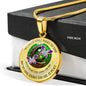 My Mind Still Talks To You Purple Butterflies Celtic Tree Of Life And Moon SP1909041 Luxury Necklace with Back Engraving