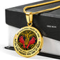 AG2008043 My Mind Still Talks To You Red Cardinals Gold Tree Of Life Luxury Necklace with Back Engraving