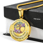 My Mind Still Talks To You Purple Butterflies Tree Of Life Craft SP1909042 Luxury Necklace with Back Engraving