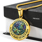 AG2508060 My Mind Still Talks To You Dragonflies Flower Luxury Necklace with Back Engraving