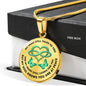 KT0060 My Mind Still Talks To You Green Butterflies Heart Love Infinity Luxury Necklace with Back Engraving