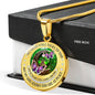 My Mind Still Talks To You Purple Butterflies Celtic Tree Of Life And Moon SP1909036 Luxury Necklace with Back Engraving
