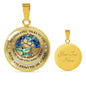 POLVSH0039 Hummingbird Sapphire Tree Of Life My Mind Still Talks To You Luxury Necklace with Back Engraving