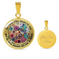 AG2208082 My Mind Still Talks To You Hummingbirds Flower Luxury Necklace with Back Engraving