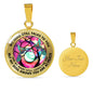 AG2108056 My Mind Still Talks To You Hummingbirds Tie Dye Tree Of Life Luxury Necklace with Back Engraving