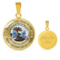 My Mind Still Talks To You Turquoise Butterflies Chakra Tree Of Life SP1909017 Luxury Necklace with Back Engraving