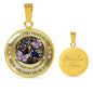 My Mind Still Talks To You Purple Butterflies Titan Tree Of Life SP1909008 Luxury Necklace with Back Engraving