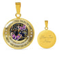 My Mind Still Talks To You Purple Butterflies Titan Tree Of Life SP1909009 Luxury Necklace with Back Engraving