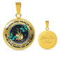 JL2207012 My Mind Turquoise Butterflies Black Tree Of Life Luxury Necklace with Back Engraving
