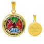 AG2108039 My Mind Still Talks To You Red Cardinals Four Season Tree Of Life Luxury Necklace with Back Engraving