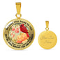 AG2908059 My Mind Still Talks To You Red Cardinals Flower Luxury Necklace with Back Engraving