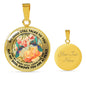 AG2908087 My Mind Still Talks To You Hummingbirds Flower Luxury Necklace with Back Engraving