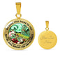 AG2508055 My Mind Still Talks To You Dragonflies Flower Luxury Necklace with Back Engraving