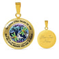 JL2207001 My Mind Golden Dragonflies And Metal Tree Of Life With Galaxy Luxury Necklace with Back Engraving