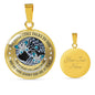 My Mind Still Talks To You Turquoise Butterflies Tree Of Life SP1909007 Luxury Necklace with Back Engraving