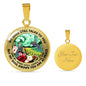 AG2508064 My Mind Still Talks To You Hummingbirds Flower Luxury Necklace with Back Engraving