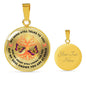 My Mind Still Talks To You Butterfly Pink Tree Of Life PT0013 Luxury Necklace with Back Engraving
